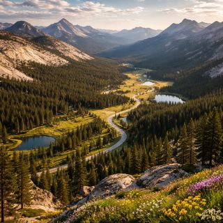 Tuolumne Meadows and White Wolf